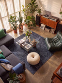 Night Sky Dome Anthracite Modern Rug