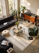 Wicker Cream Modern Rug