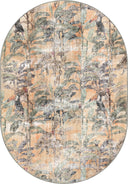 Tropical Garden Yellow Animal Print Rug