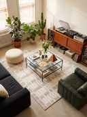 Wicker Cream Modern Rug
