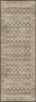 Classic Persian Brown Bordered Rug