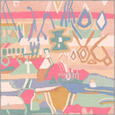 Duru Ethnic Pink Modern Rug
