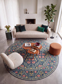 Royal Garden Green Floral Rug