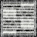 Linear Rhythms Black and White Geometric Rug