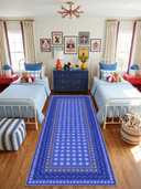 Carnival Blue Kids Room Rug