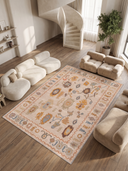 Nomad's Diary Beige Kilim Rug