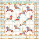 Colorful Horses Kids Room Rug