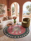 Wild Leopard Animal Print Rug