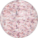 Butterfly Traces Pink Animal Print Modern Rug
