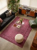 Tale Dusty Rose Classic Bordered Rug
