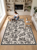Pastoral Tales Cream Bohemian Rug