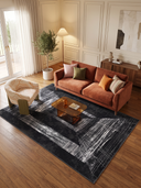 Perspective Black Modern Rug