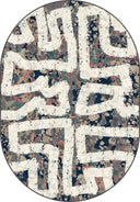 Path Cream Modern Rug