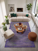 Misty Desert Purple Modern Rug