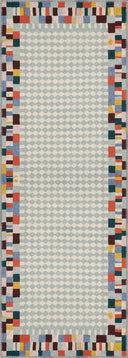 Mosaic Blue Geometric Rug