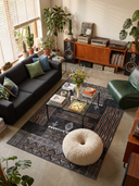Oba Black Kilim Rug