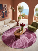 Layers Pink Modern Rug