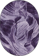Layers Purple Modern Rug