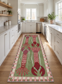 Red Lobsters Animal Print Rug