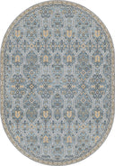Shemse Blue Classic Bordered Rug