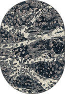 Dissolution Gray Modern Rug