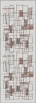 Projection Cream Geometric Modern Rug
