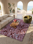 Lichen Fuchsia Modern Rug