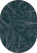 Night Sky Dome Turquoise Modern Rug