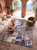 Abstract Canvas Multicolor Modern Rug