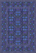 Royal Garden Blue Floral Rug