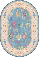 Cyan Blue Classic Rug
