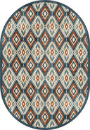 Ikat Navy Kilim Rug
