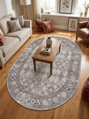 Memoir Gray Classic Bordered Rug