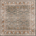 Palace Garden Anthracite Classic Bordered Rug