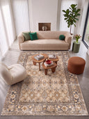 Memoir Yellow Classic Bordered Rug