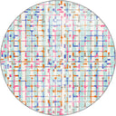 Pastel Squares Kids Room Rug