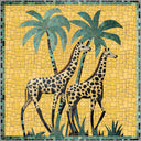 Giraffe Garden Animal Print Rug