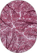 Sky Dome Pink Modern Rug