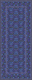 Royal Garden Blue Floral Rug