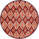Ikat Terracotta Kilim Rug