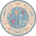 Cyan Blue Classic Rug