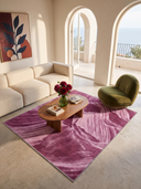 Layers Pink Modern Rug
